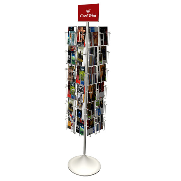 Custom Logo Printing Height 1650mm Rotating Display Rack TUV Approval