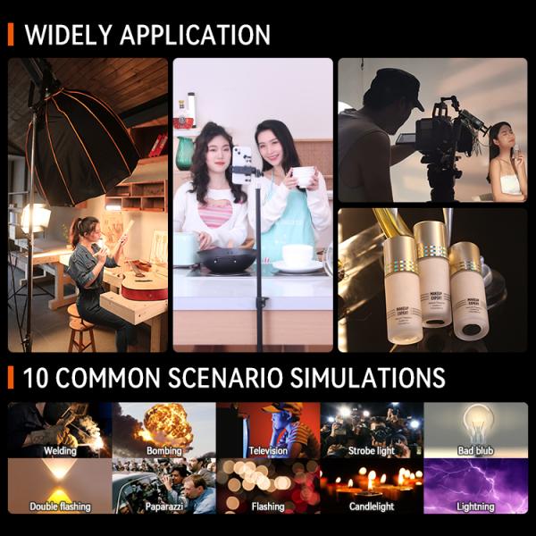 Powerful 200w Cob Video Studio Lights With Softbox 6500k Led Photo Light For Camera Accessories