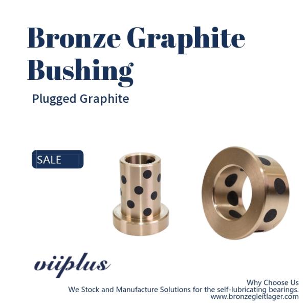 SOB Customized Self Lubricating Bronze Bushing With Graphite Sleeve Flange & Thrust