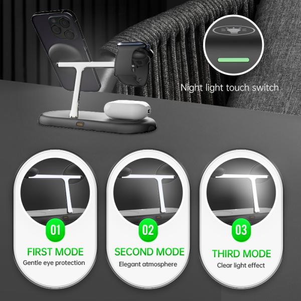 Fast Charging Wireless Charging Pad 177*117*84mm with Indicator Light Black White