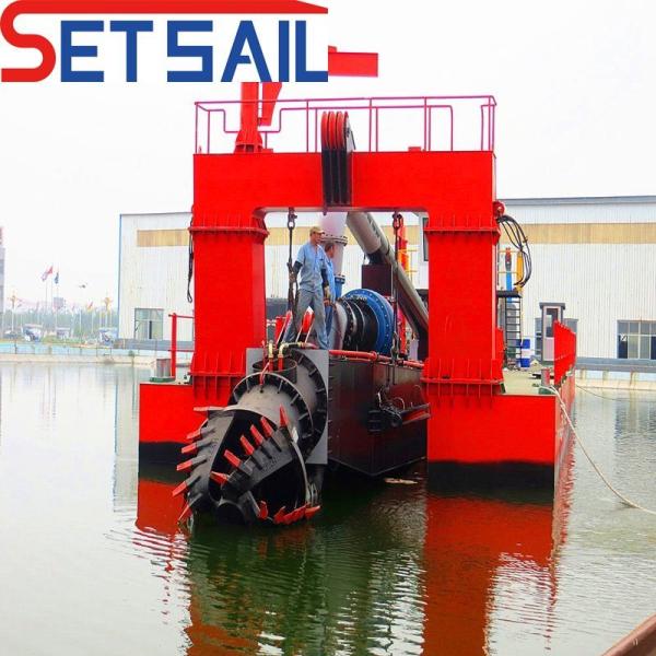 8.8m Total Width Diesel Engine Hydraulic Pump Cutter Suction Dredger with Cyclone Type