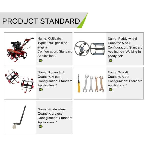 Adjustable Working Width and Tilling Width Mini Power Tiller with Four-Wheel Drive