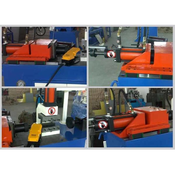 Hydraulic Pipe End Forming Machine , PLC Control Single Head Tube Forming Machine
