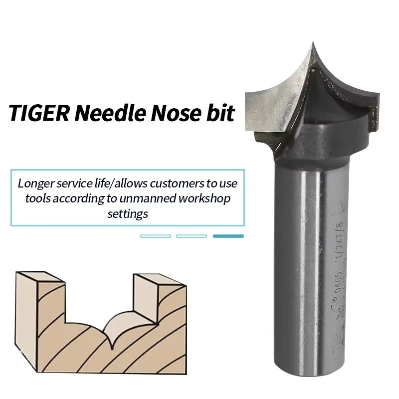 High Precision Solid Carbide Tip CNC Engraving Machine Carving Knife with 55HRC Hardness for Woodworking