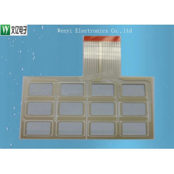 3 Key FPC Capacitive Touch Circuit , Waterproof Flexible Membrane Switch Professional