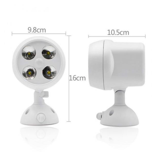 450Lms Outdoor Wireless Security Lights Battery Powered