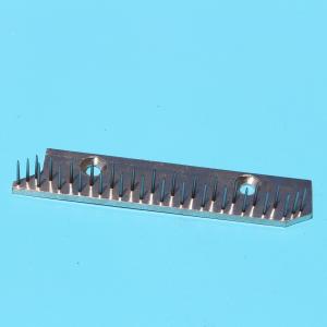 China Santex Stenter Machine Parts Needle Plate Pin Bar Copper Plate Nickel Plating 96mm Center Distance on sale