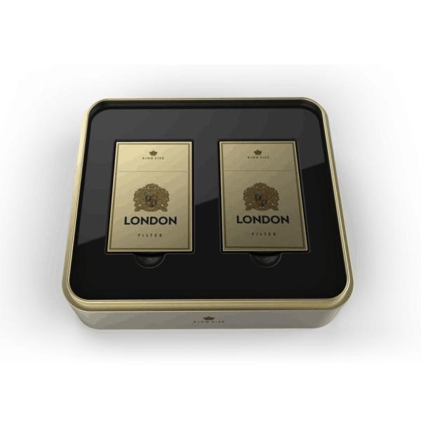 Luxury Rectangular Cigarette Tin Can 0.23mm - 0.35mm thickness