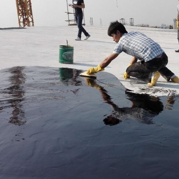 Non Curing Rubberized Asphalt Waterproofing Coating Good Adhesion Performance