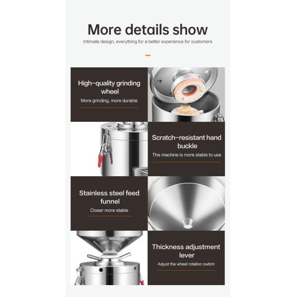 Small Sesame Seed Nut Groundnut Paste Maker Home Mini Peanut Butter Making Machine for Commercial Catering Processing