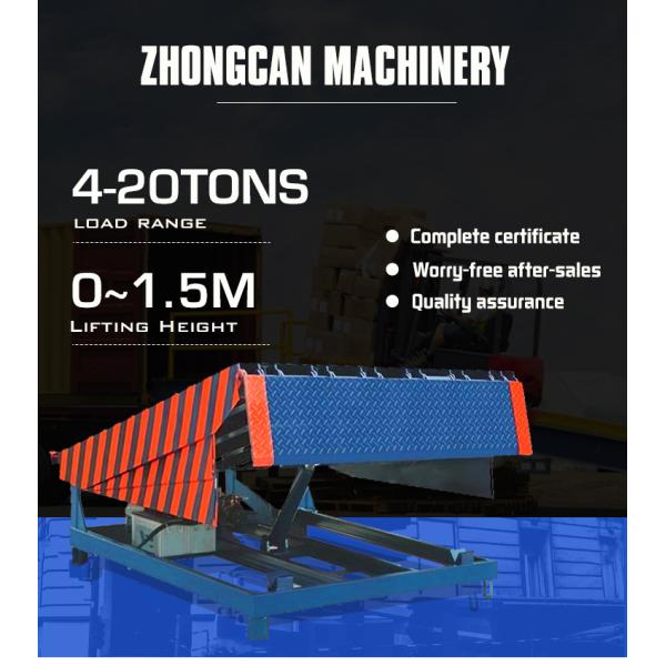 Customizable Deck Height Electric Dock Door Levelers Workshop Automatic Dock Plate 25000-40000LBS Safe Design