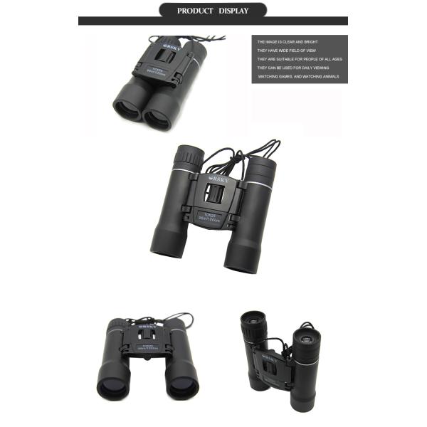 10x25 Compact Folding Binoculars For Bird Watching High Definition