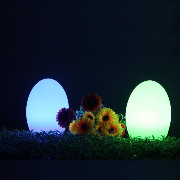 Decorative Egg Shaped Table Lamp , Egg Night Light With Remote
