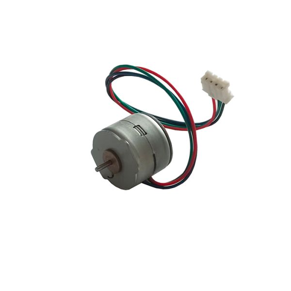 Detailed view of 20mm stepper motor