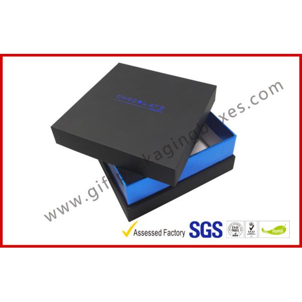Elegant Black Gift Packaging Boxes with top and base / blister tray