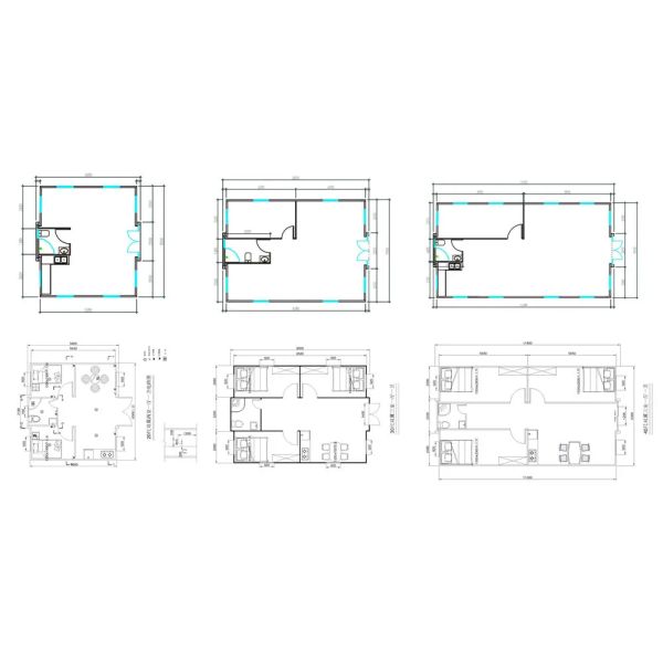 Quick Installation Double-Wing Insulated Expandable Container House with Galvanized Steel Frame for Construction Sites