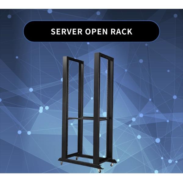 600mm 42U Open Rack with Cable Manager Frame Server Rack 4 Post and Universal Wheel Accessories