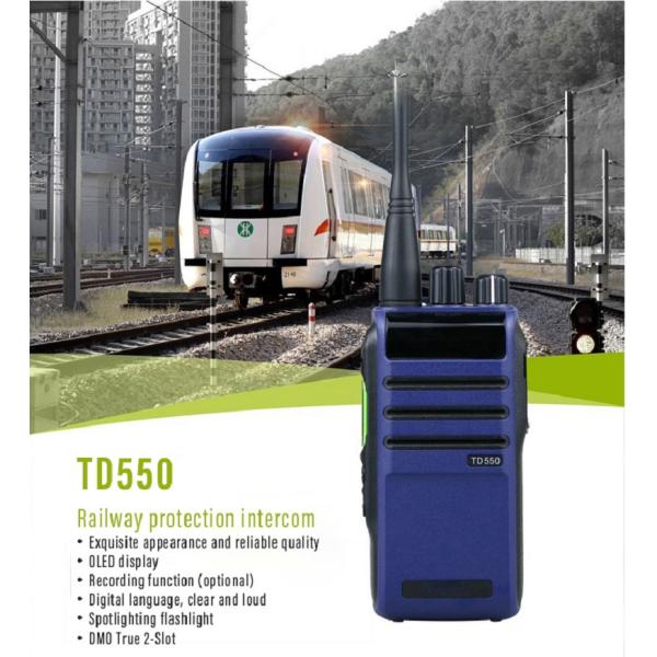 TD550 HYTERA Analog/Digital Wireless Radio Recording Function DMO2 Slot Professional Walkie-Talkie
