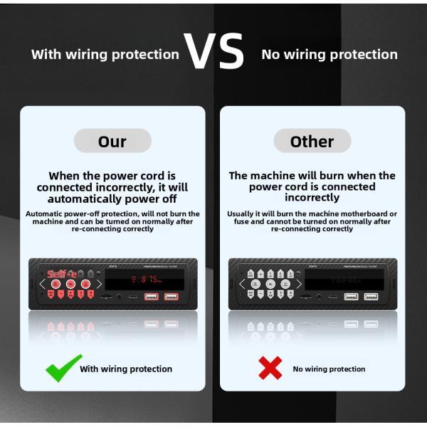 Creatall Cross-Border Exclusive Multi-Function Universal Car MP3 Player 1-Year for Bluetooth U Disk Card Lossless Music USB