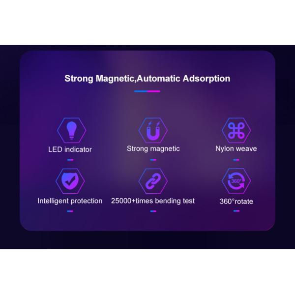 2A 3 In 1 480 Mbps Micro USB 360 Degree Rotating Magnetic USB Cable
