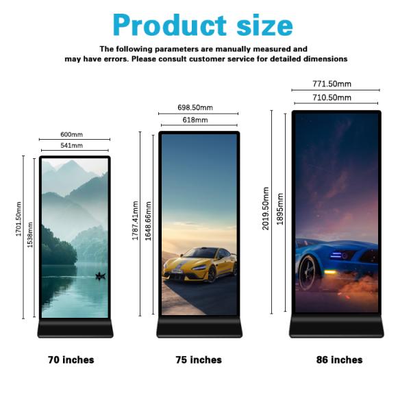 69.3 Inch 4K Video Wall Displaying Stretched LCD Display with Free Software Cloud Server
