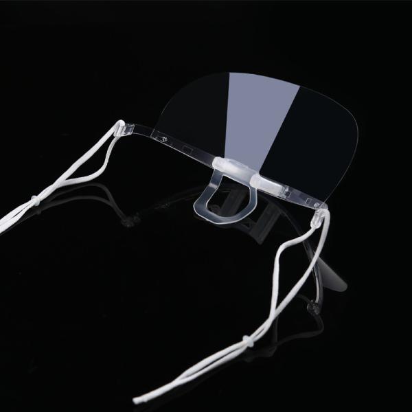 Clear ABS PET Hygiene Face Mask For Reception Staff