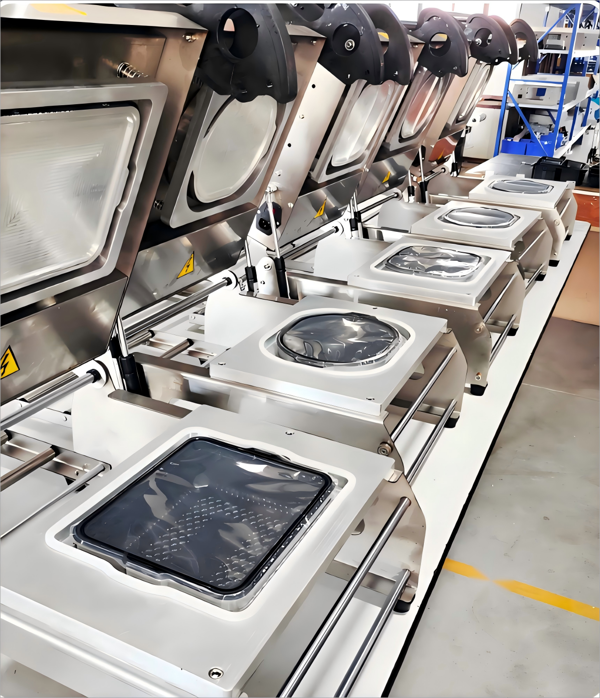 Compact Manual Tray Sealing Machine DQ-4 with Adjustable Temperature Control Circle-cut Design and Ergonomic Handle