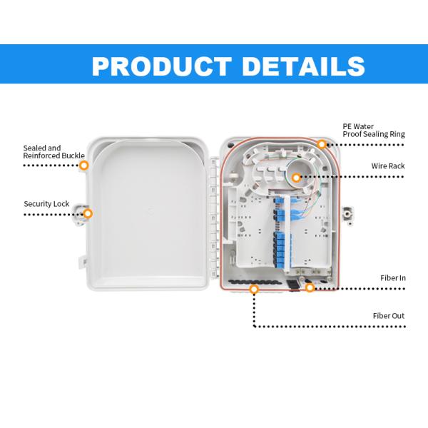 Fiber Optic 1/16 Splitter FTTH Termination Box IP66