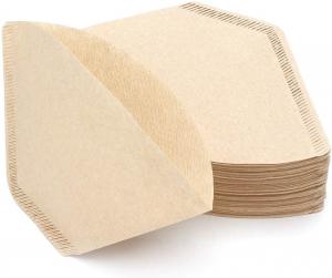 China Unbleached Natural Paper Coffee Filter Cone Disposable Coffee Filters Paper on sale