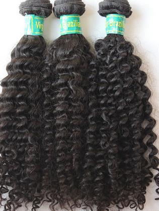 Buy Indian Remy Hair Curly Double Weft Virgin Human Hair Weave No Tangle at wholesale prices