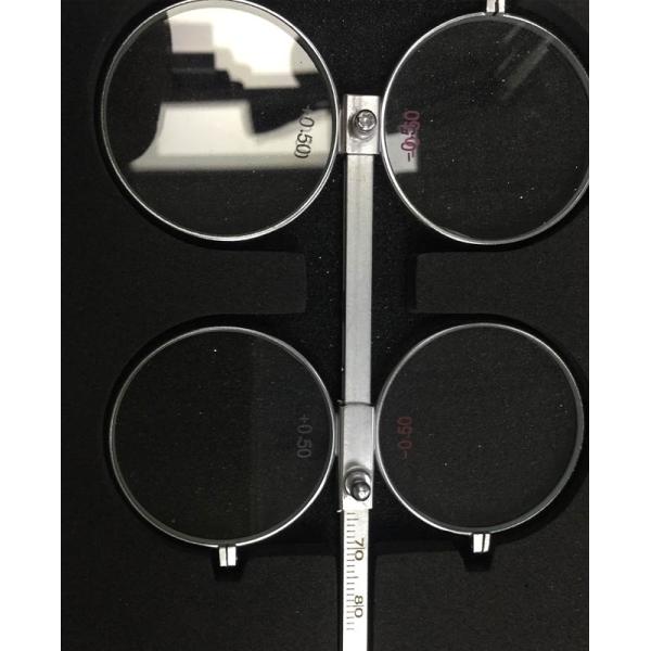 Adjustable PD Scale Copper 4 Lens Confirmation Test Optometry Flipper