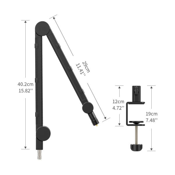 Multifunction Desk Setup light Flexible Arm Stand Mobile Phone Camera Overhead Mount Boom Arm Live streaming desktop mic stand