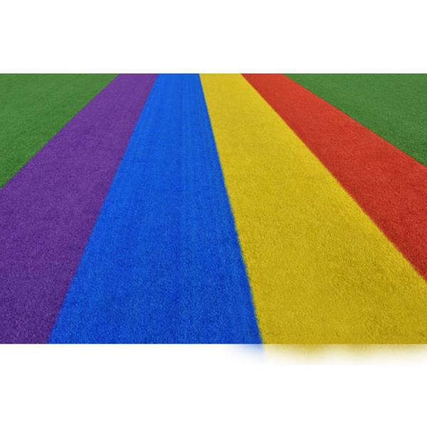 Low Friction Bright Color 20mm 4m Plastic Colored Artificial Turf