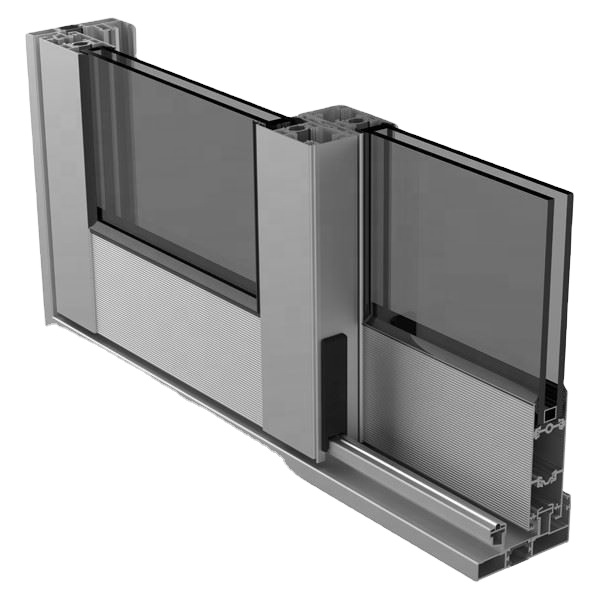 Titanium Anodizing Brushed Rectangular Tubes Modern Design Aluminium Alloy Profile