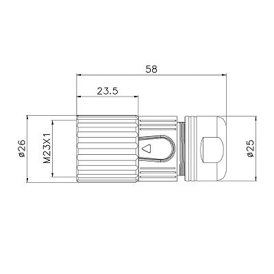 M23 Molding Type Waterproof Cable