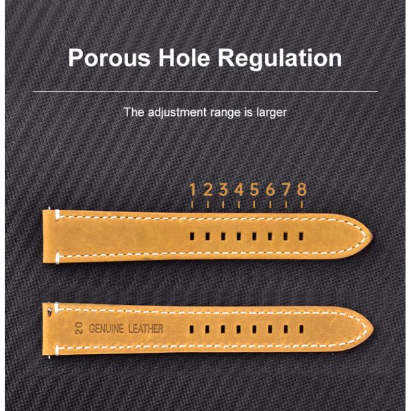 Custom Soft Satin-Finish Leather Watch Strap