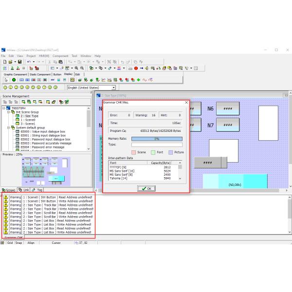 32 Bit CPU MODBUS MView HMI Control Display 4 Wire Resistive 107mA