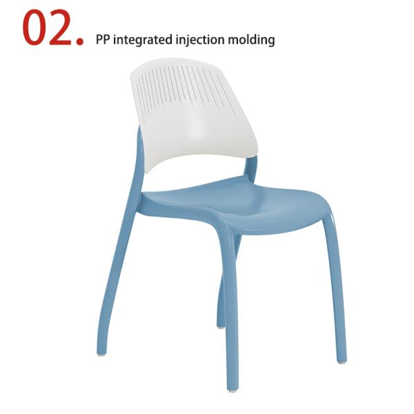 Detachable Thick Plastic Backrest Chair Multiple Colors Available For PP Material Chairs Support customization