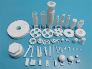 China Custom PTFE Parts Spacers Thrust Washer Ball Valve Seats Flanged Bushing on sale