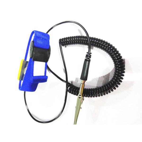 Electrostatic Discharge Wrist Strap With Cord Adjustable w/Alligator Clip