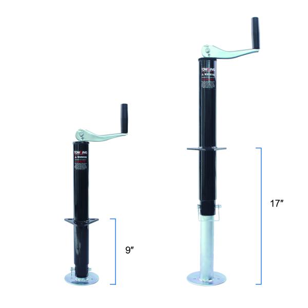2000lbs Rv Stabilizer Jacks A Frame Trailer Jack Top Wind With 8" Drop Leg