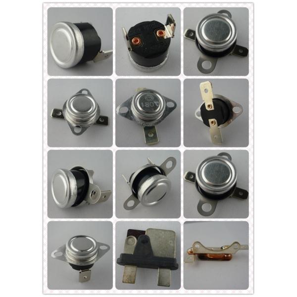 Snap Action Ceramic Electrical Bimetal Disc Automatic Reset Thermostat 16A / 125VAC