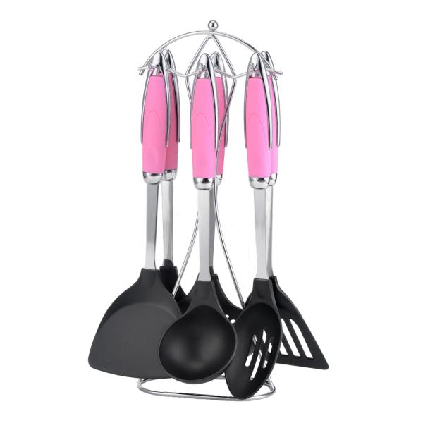Compact Nesting Nylon Kitchen Utensil Set Eco Friendly Cookware Sets for Your Kitchen