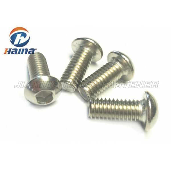 A2 A4 Socket Button Cap Customized Flat Head Machine Screw For Railway