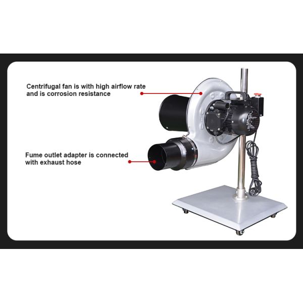 Auto Workshop Portable Exhaust Extractor Mobile Cart Hose System for Garages