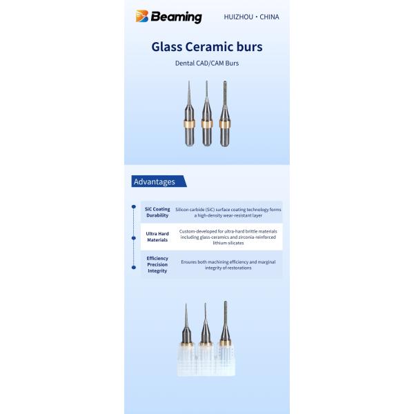 ZLS 0.6mm Dental Milling Burs Dental Milling Machine For Streamlining Ceramic Production