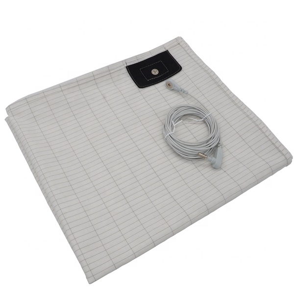 15ft White PU Straight Earthing Grounding Cable Bed Sheet Earthing Mat Replacement for Grounding Devices