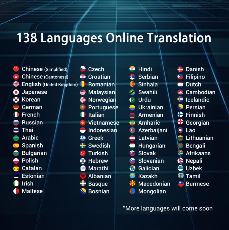 Multi Languages Offline Language Translator Device Two Way Voice Translation For Study Travel