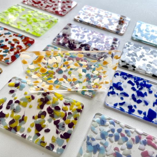 3mm Transparent Special Color Patterned Acrylic Plexiglass Panel For Decoration Craft