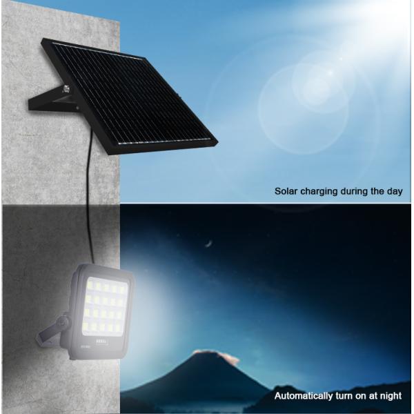 LED Solar Flood Light Waterproof IP65, Adjustable Angle, High Brightness with Durable Shell Design, Ideal for Outdoor